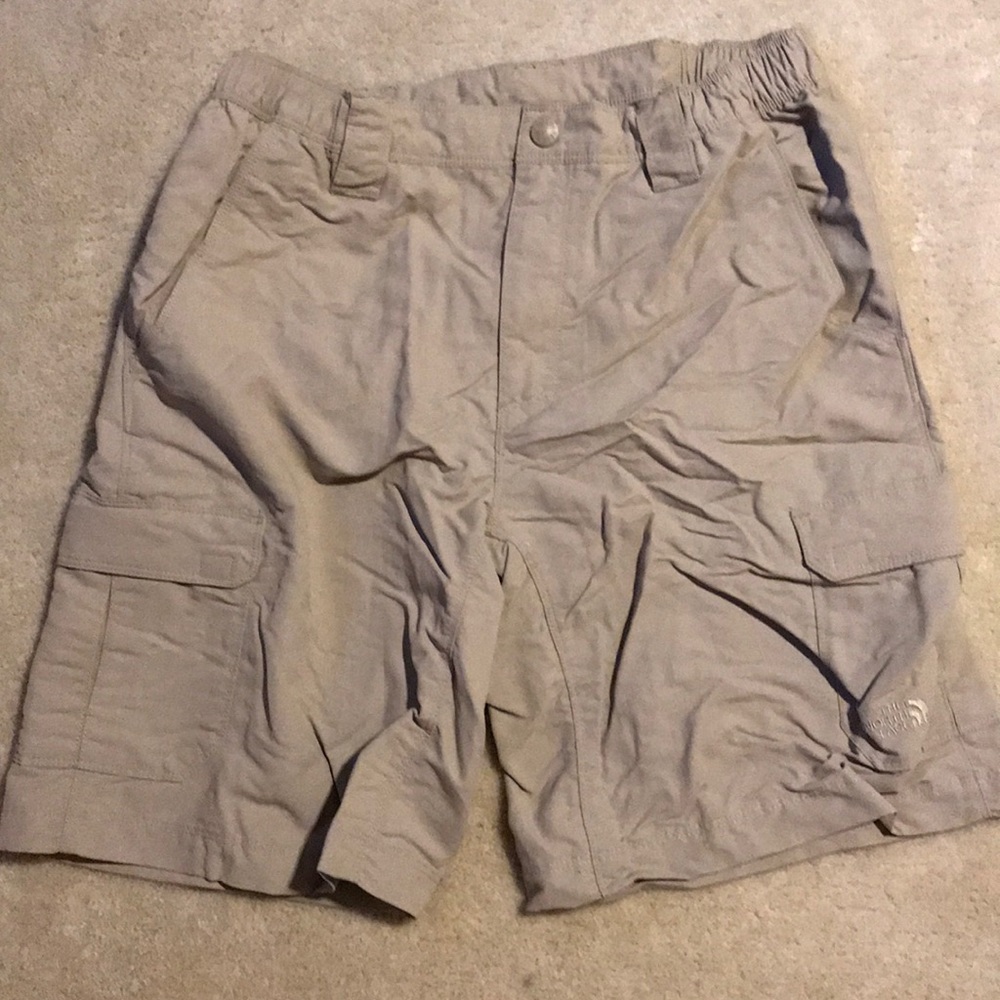 The North Face khaki cargo shorts